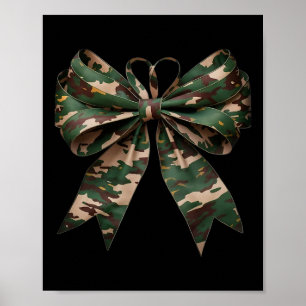 Camouflage Alte Camouflage Bow Camouflage Coquette Poster
