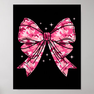 Camouflage Alte Camouflage Bow Camouflage Coquette Poster