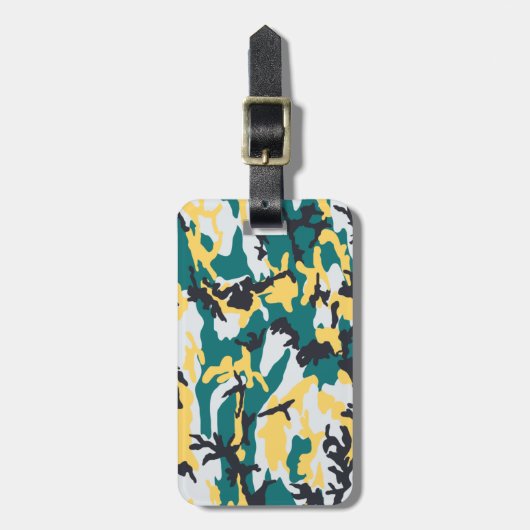 Camouflage am See Gepäckanhänger (Vorderseite vertikal)