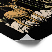 Camouflage American Flag Bowhunting Bow Archery De Poster (Ecke)