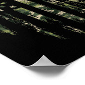 Camouflage American Flag Bowhunting Bow Archery De Poster (Ecke)