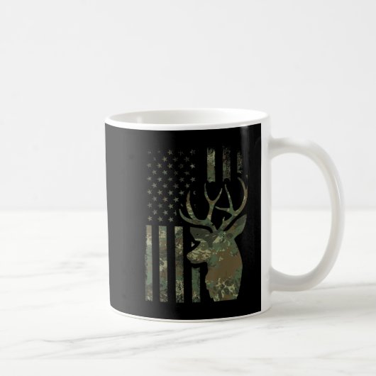 Camouflage American Flag Buck Jagd Geschenk für El Kaffeetasse (Rechts)