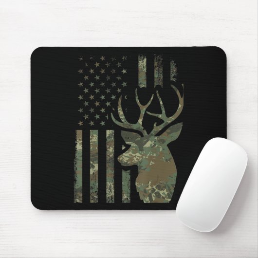 Camouflage American Flag Buck Jagd Geschenk für El Mousepad (Mit Mouse)