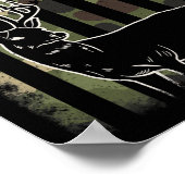 Camouflage American Flag Flag Junting Hunter De De Poster (Ecke)