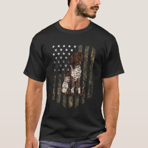 Camouflage American Flag Ger Kurzzeitiger Punkt 4. T-Shirt