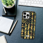 Camouflage American Flag, USA, Patriotic, Green, G Case-Mate iPhone Hülle