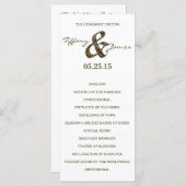 Camouflage Ampersand Hochzeitsprogramm Programm (Vorne/Hinten)