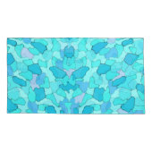 Camouflage Aqua Kissenbezug (Rückseite-Links)