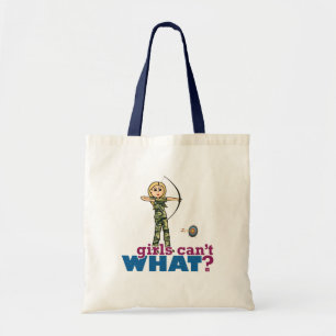 Camouflage Archery Girl - Blonde Tragetasche