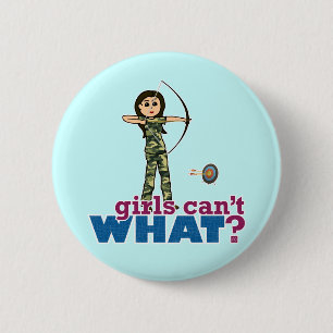 Camouflage Archery Girl - Licht Button