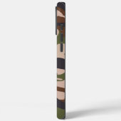 Camouflage Army Monogram Brown Green Case-Mate iPhone Hülle (Rückseite / Links)