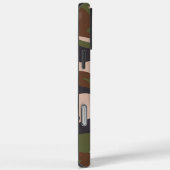 Camouflage Army Monogram Brown Green Case-Mate iPhone Hülle (Rückseite / Rechts)