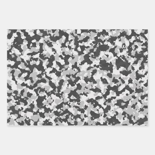 Camouflage Assorment 3-styles Digitale Camouflage Geschenkpapier Set (Vorderseite 3)