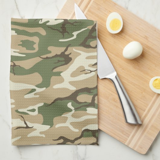 Camouflage ausgeblendet küchentuch (Viertel Falte)