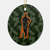 Camouflage-Baseball Keramikornament (Links)