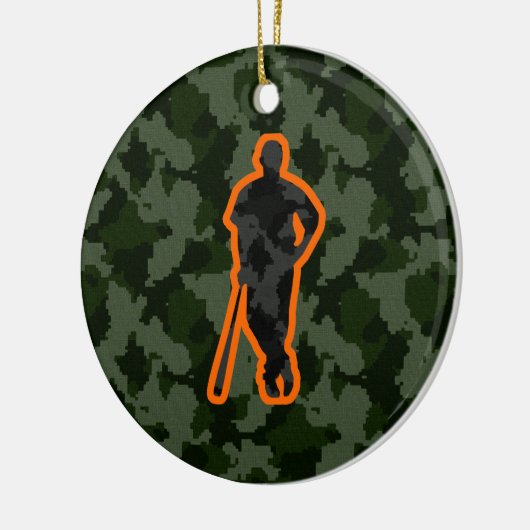 Camouflage-Baseball Keramikornament (Links)