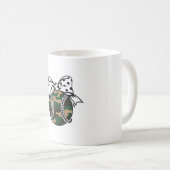 Camouflage Baseball mit Polka Dot Bow Kaffeetasse (VorderseiteRechts)