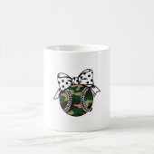 Camouflage Baseball mit Polka Dot Bow Kaffeetasse (Mittel)