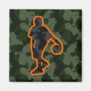 Camouflage Basketball Magnet
