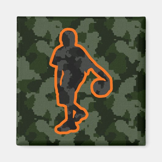 Camouflage Basketball Magnet (Vorne)