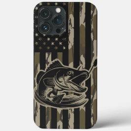 Camouflage Bass Fischen Flaggenflagge Bottomland C Case-Mate iPhone Hülle