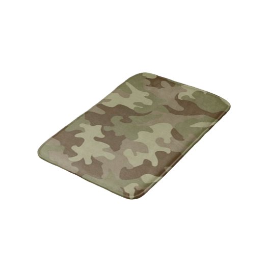 Camouflage Bath Mat Badematte (Schrägansicht)