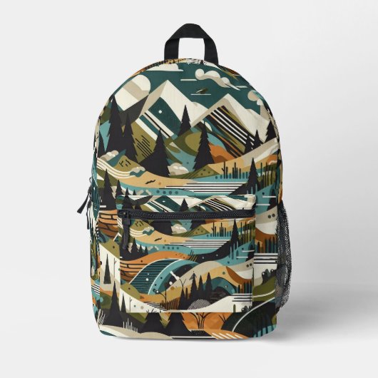 Camouflage Bedruckter Rucksack (Vorderseite)