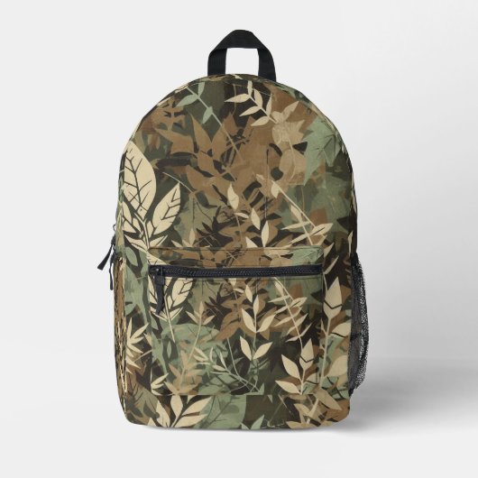 Camouflage Bedruckter Rucksack (Vorderseite)