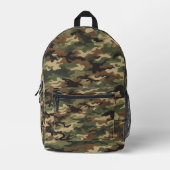 Camouflage Bedruckter Rucksack (Vorderseite)