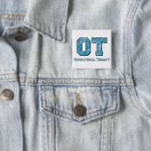 Camouflage beschriftet Blau Button (Beispiel)