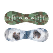 Camouflage Best Dog Vater Foto Vathers Day Basebal Baseball (Paneele)