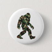 Camouflage Bigfoot Sasquatch Button (Vorderseite)