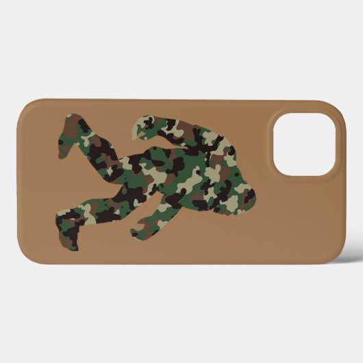 Camouflage Bigfoot Sasquatch Case-Mate iPhone Hülle (Rückseite (Horizontal))