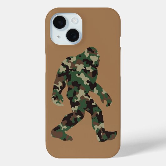 Camouflage Bigfoot Sasquatch Case-Mate iPhone Hülle (Rückseite)