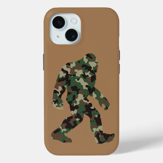Camouflage Bigfoot Sasquatch Case-Mate iPhone Hülle (Rückseite)