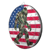 Camouflage Bigfoot Sasquatch Dartscheibe (Vorderseite rechts)