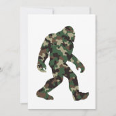 Camouflage Bigfoot Sasquatch Einladung (Vorderseite)