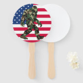 Camouflage Bigfoot Sasquatch Fächer (Vorne und Hinten)