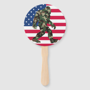 Camouflage Bigfoot Sasquatch Fächer