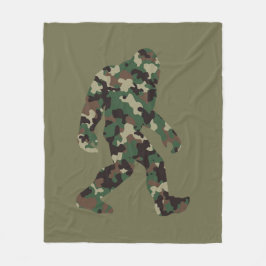 Camouflage Bigfoot Sasquatch Fleecedecke