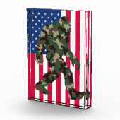 Camouflage Bigfoot Sasquatch Fotoblock (Rechts)