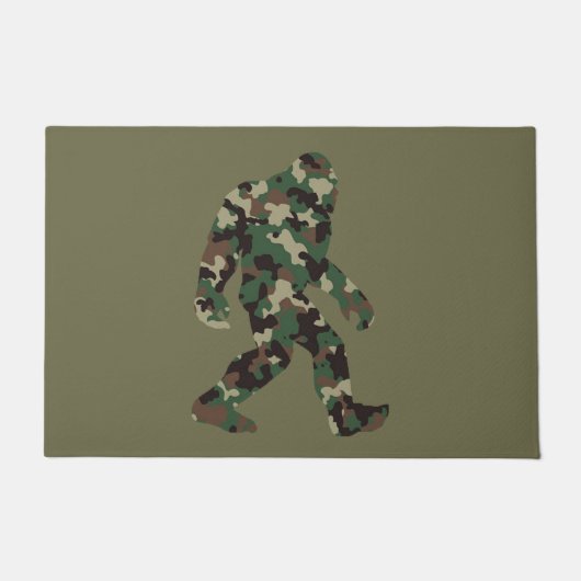 Camouflage Bigfoot Sasquatch Fußmatte (Vorderseite)