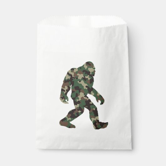 Camouflage Bigfoot Sasquatch Geschenktütchen (Vorderseite)