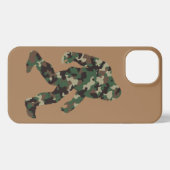 Camouflage Bigfoot Sasquatch iPhone Hülle (Rückseite (Horizontal))