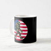Camouflage Bigfoot Sasquatch Kaffeetasse (Vorderseite Links)