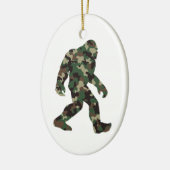 Camouflage Bigfoot Sasquatch Keramik Ornament (Links)