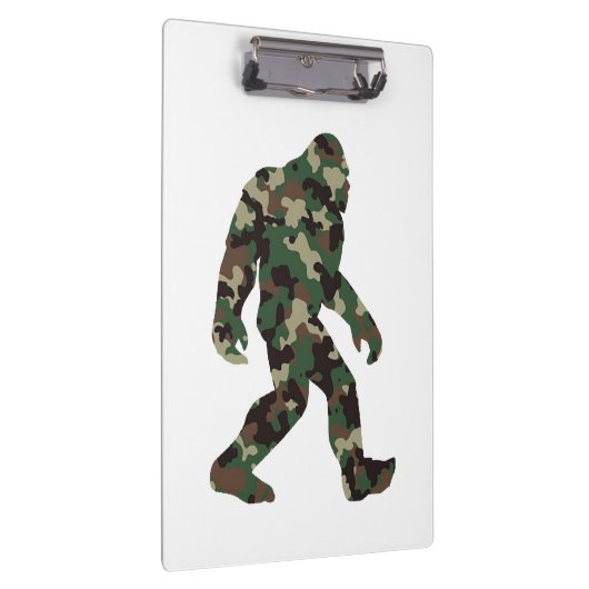 Camouflage Bigfoot Sasquatch Klemmbrett (Rechts)