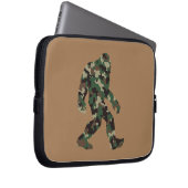 Camouflage Bigfoot Sasquatch Laptopschutzhülle (Vorne Rechts)
