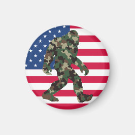 Camouflage Bigfoot Sasquatch Magnet