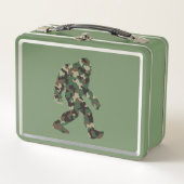 Camouflage Bigfoot Sasquatch Metall Brotdose (Vorderseite)